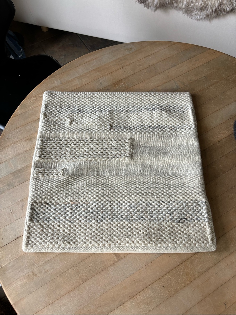 Scandinavian Woven Wool Pillow Cover